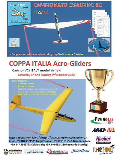 CAMPIONATO CISALPINO RC - Coppa Italia Acro Gliders